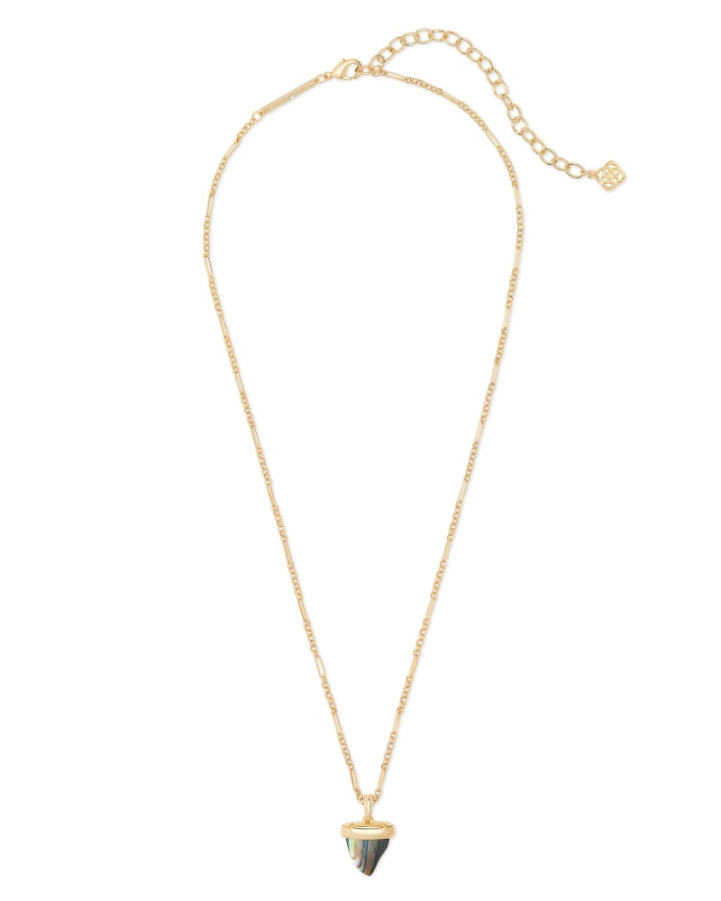 Oleana Gold Pendant Necklace in Abalone Shell image number 2
